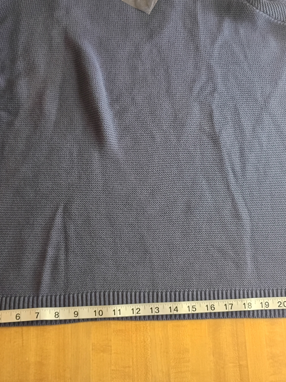 Candace Cameron Bure Navy Blue Textured Crewneck Sweater - Picture 5 of 14